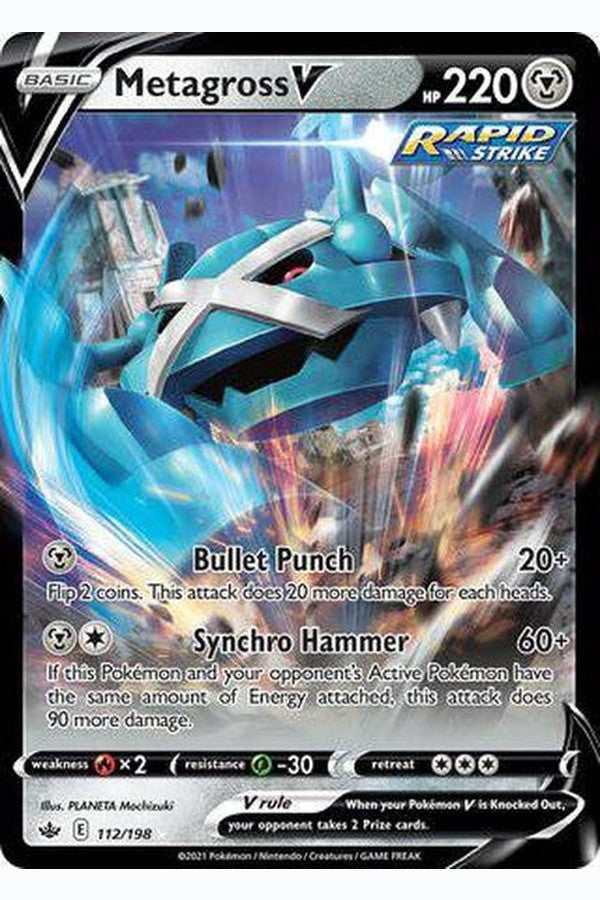 112/198 Metagross V - Rare Holo V - Collectible Madness