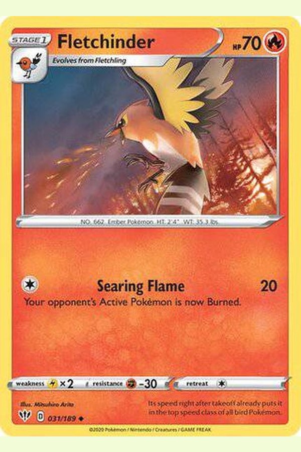 031/189 Fletchinder - Uncommon - Collectible Madness