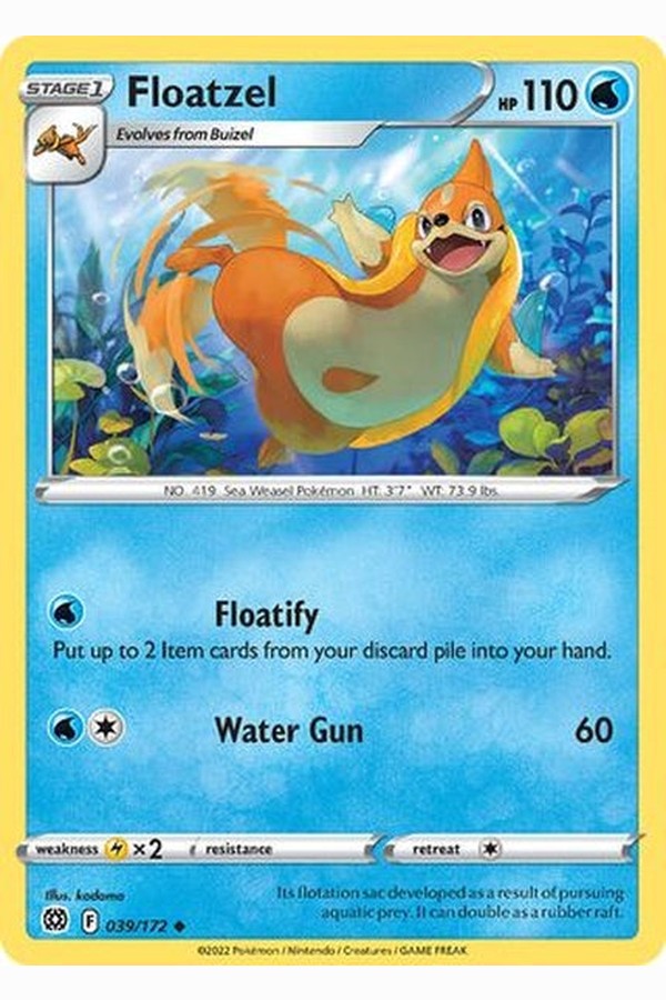 039/172 Floatzel - Uncommon - Collectible Madness