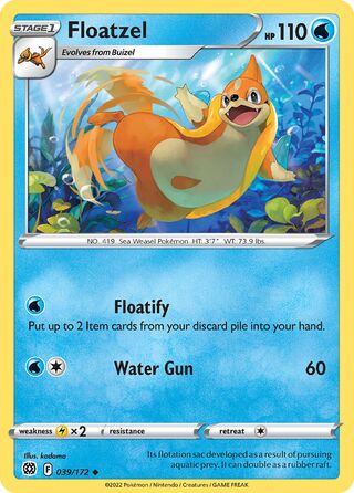 039/172 Floatzel - Uncommon - Collectible Madness