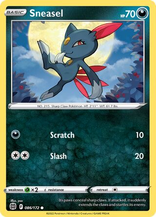 086/172 Sneasel - Common Reverse Holo - Collectible Madness