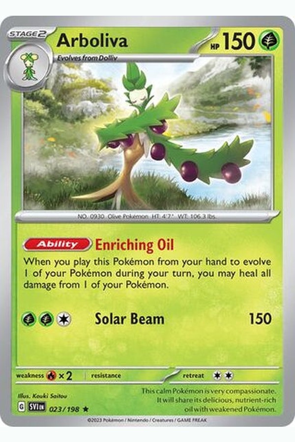 023/198 Arboliva - Rare Holo