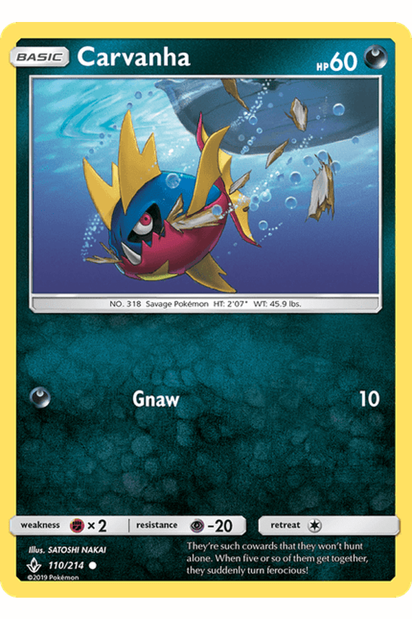 110 / 214 Carvanha - Common - Collectible Madness