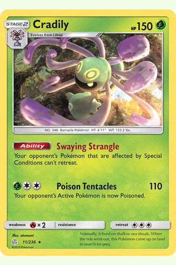 011/236 Cradily - Rare - Collectible Madness