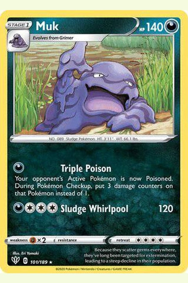 101/189 Muk - Rare - Collectible Madness
