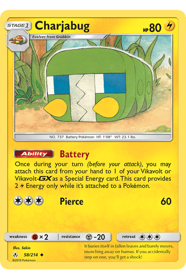 058 / 214 Charjabug - Uncommon - Collectible Madness