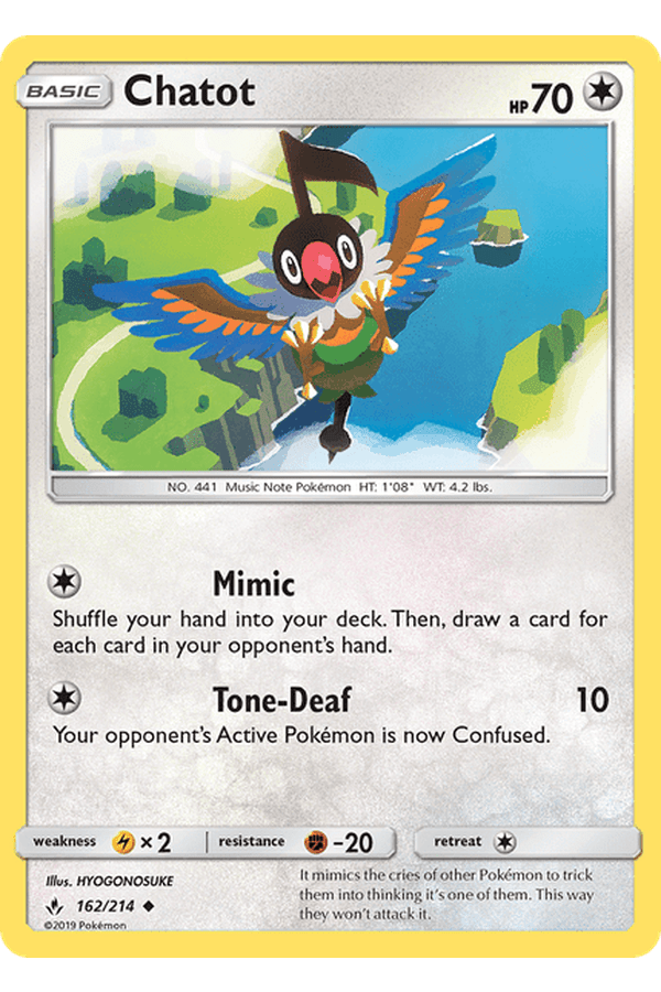 162 / 214 Chatot - Uncommon - Collectible Madness