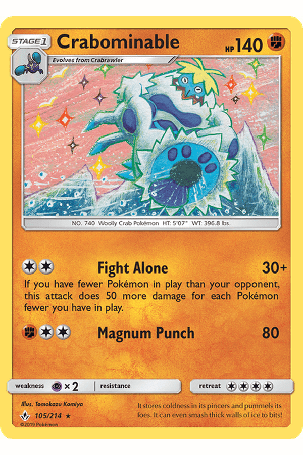 105 / 214 Crabominable - Rare - Collectible Madness