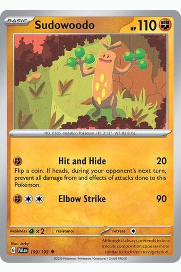 109/193 Sudowoodo - Uncommon