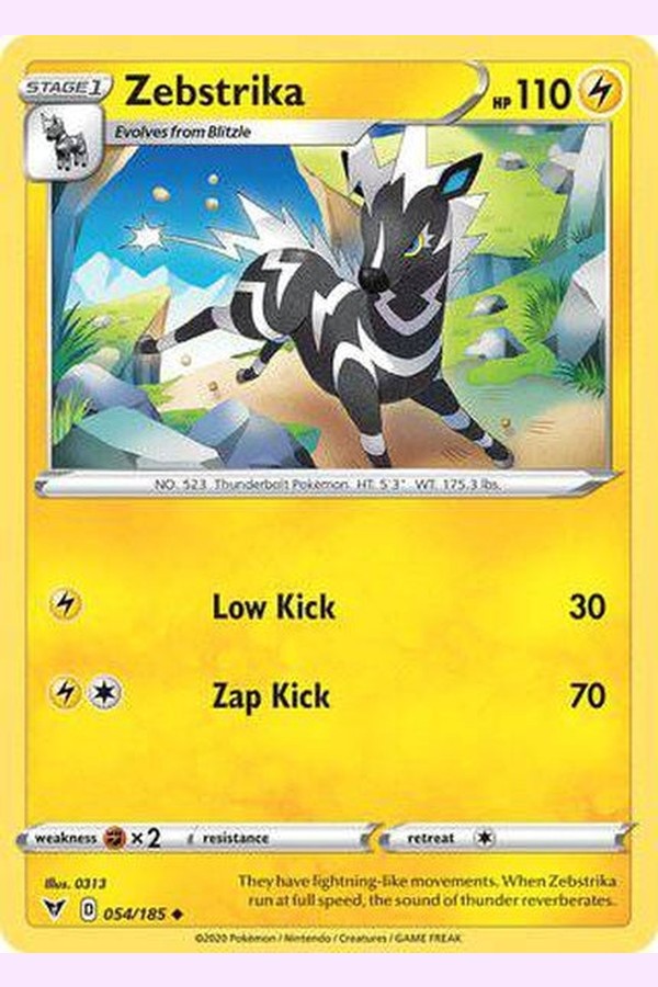 054/185 Zebstrika - Uncommon - Collectible Madness