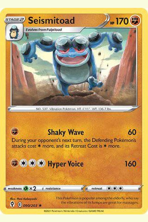 090/203 Seismitoad - Rare - Collectible Madness