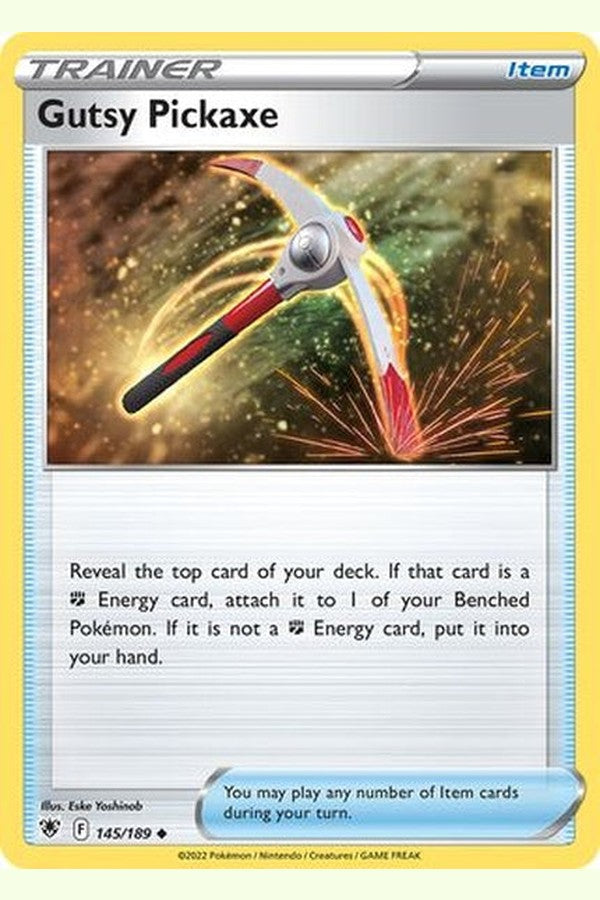 145/189 Gutsy Pickaxe - Uncommon Reverse Holo - Collectible Madness