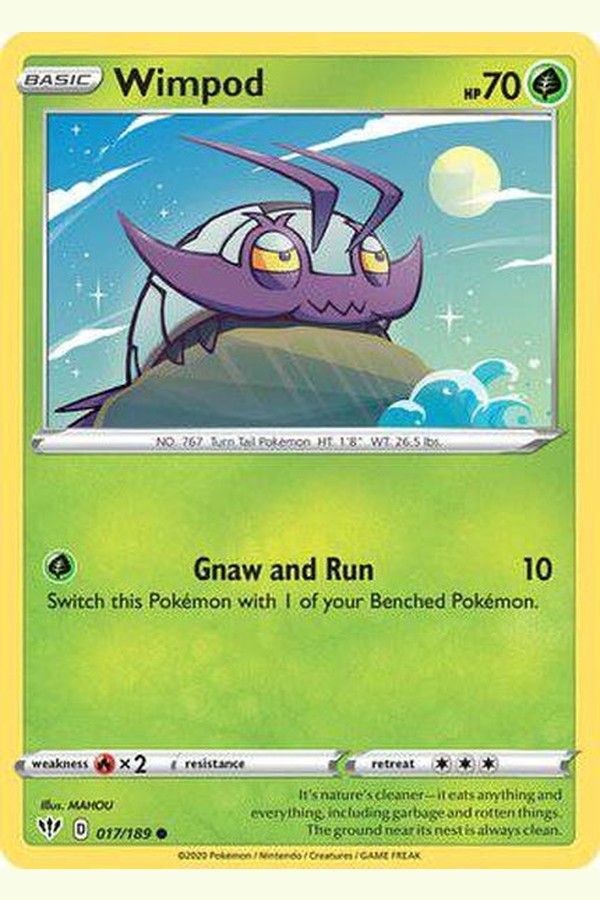 017/189 Wimpod - Common - Collectible Madness