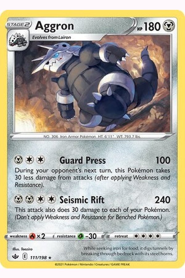 111/198 Aggron - Rare - Collectible Madness