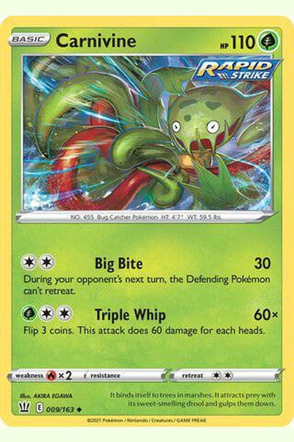 009/163 Carnivine - Uncommon - Collectible Madness