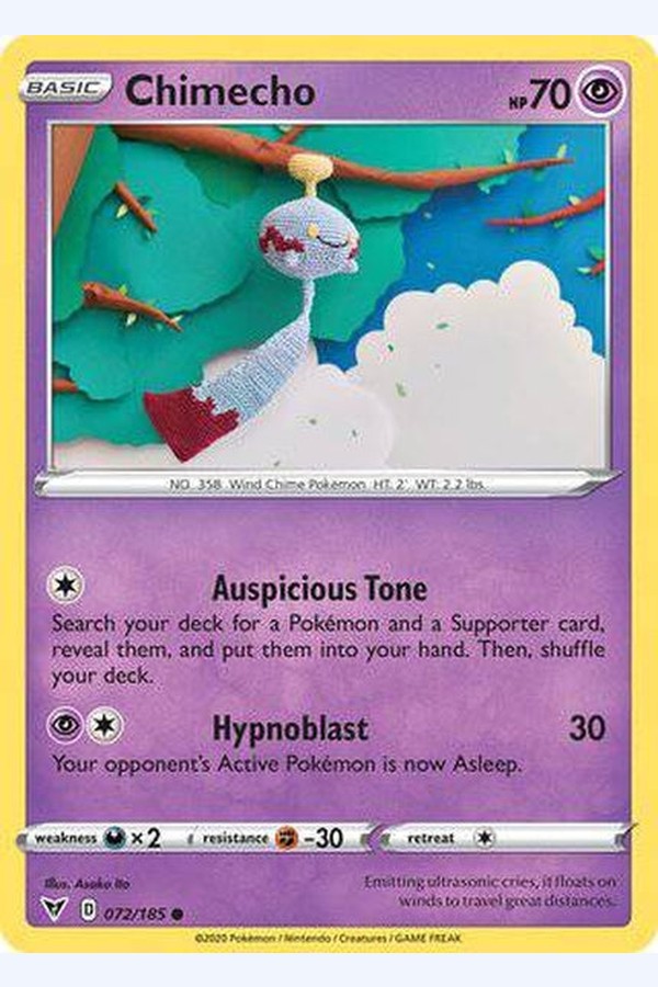 072/185 Chimecho - Common - Collectible Madness