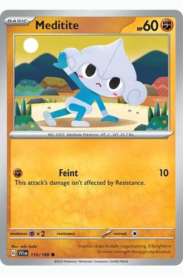 110/198 Meditite - Common Reverse Holo