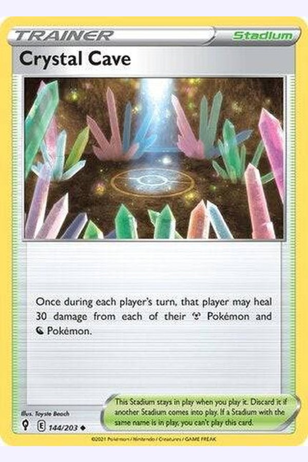 144/203 Crystal Cave - Uncommon Reverse Holo - Collectible Madness