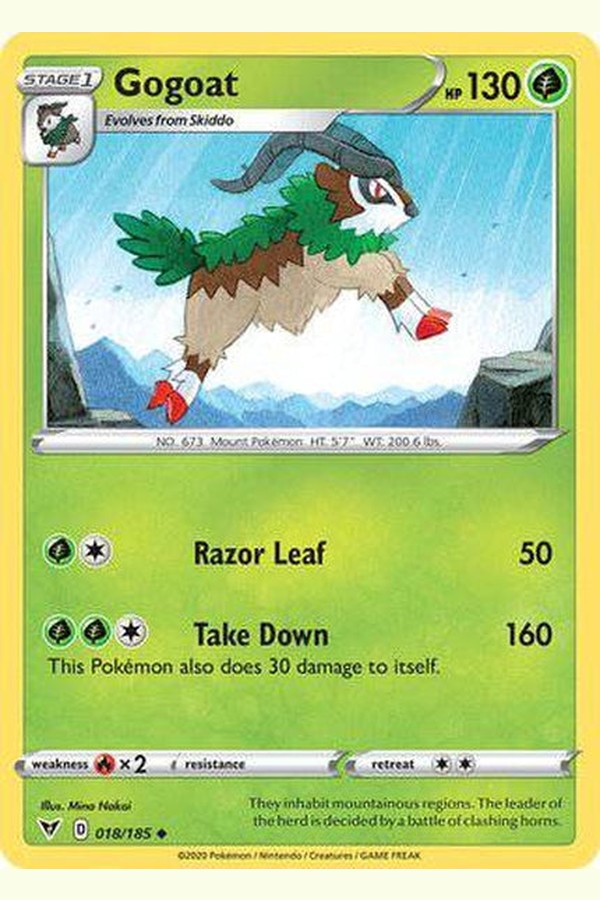 018/185 Gogoat - Uncommon - Collectible Madness