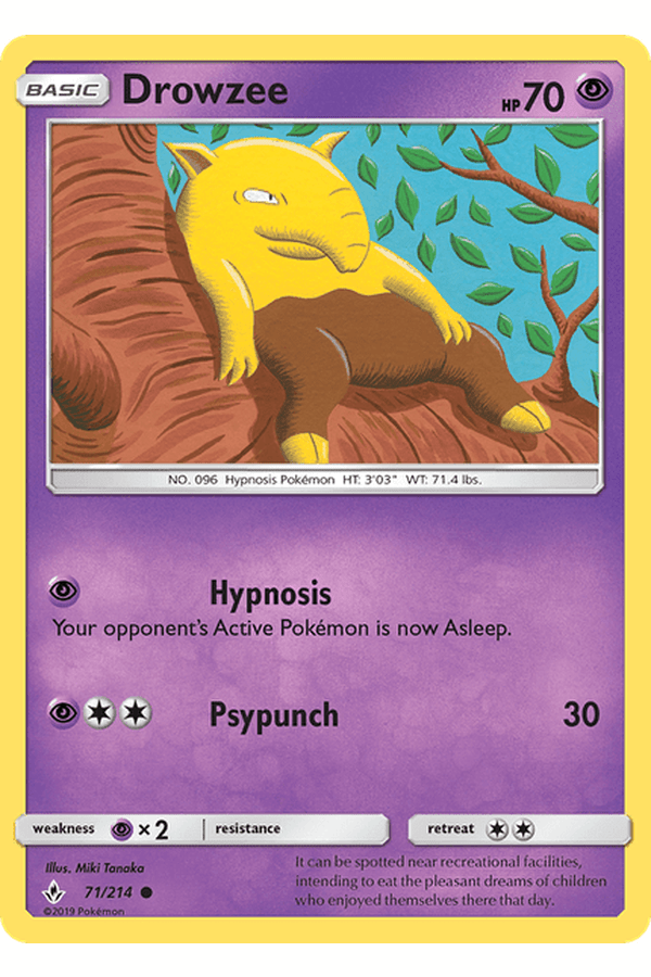 071 / 214 Drowzee - Common - Collectible Madness