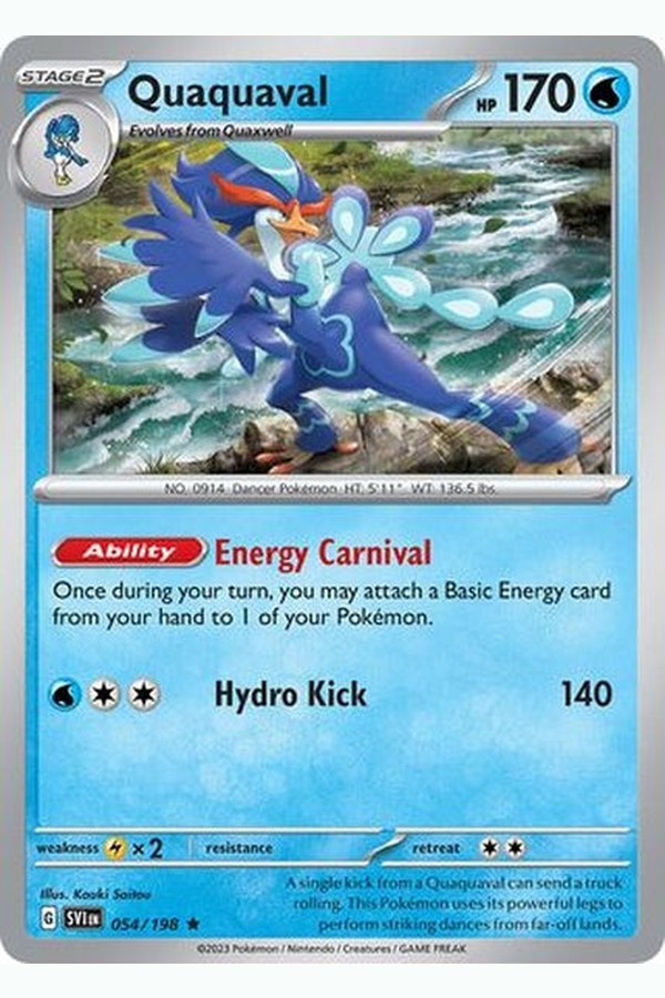 054/198 Quaquaval - Rare Holo