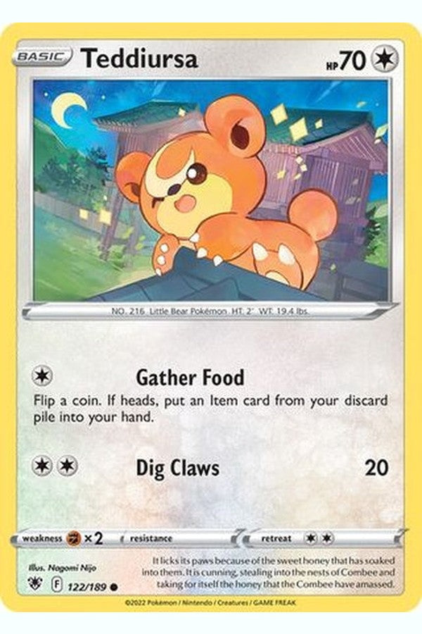 122/189 Teddiursa - Common - Collectible Madness
