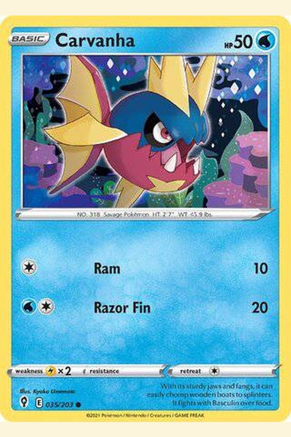 035/203 Carvanha - Common - Collectible Madness