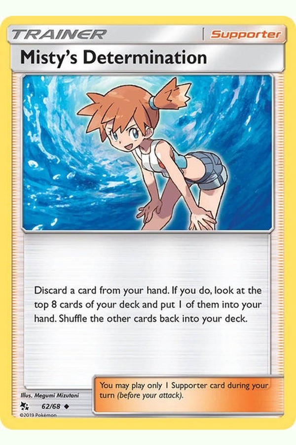 62/ 68 Misty’s Determination - Uncommon - Collectible Madness