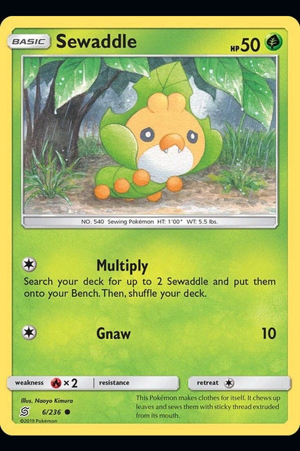006/ 236 Sewaddle - Common - Collectible Madness
