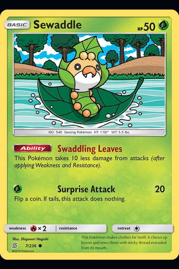007/ 236 Sewaddle - Common - Collectible Madness