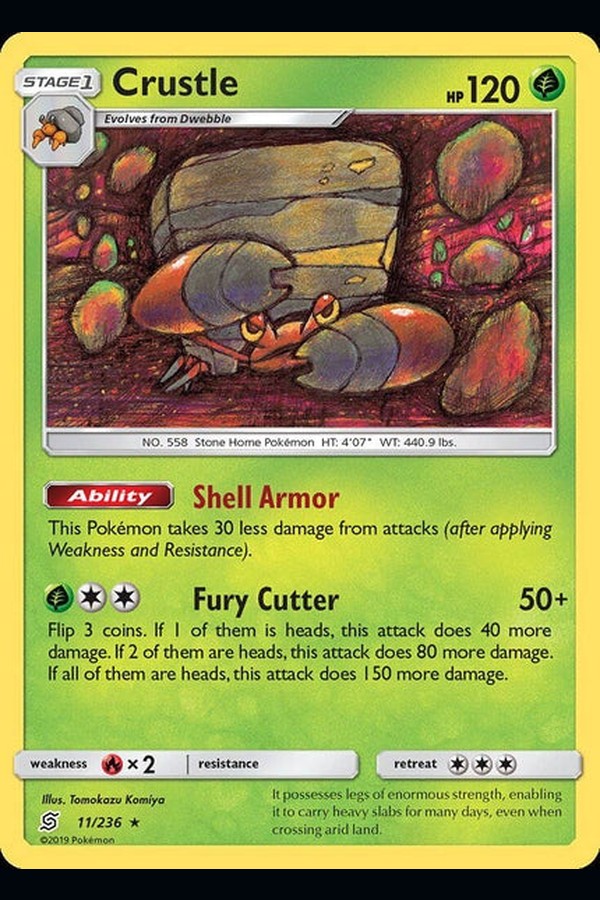 011/ 236 Crustle - Rare - Collectible Madness