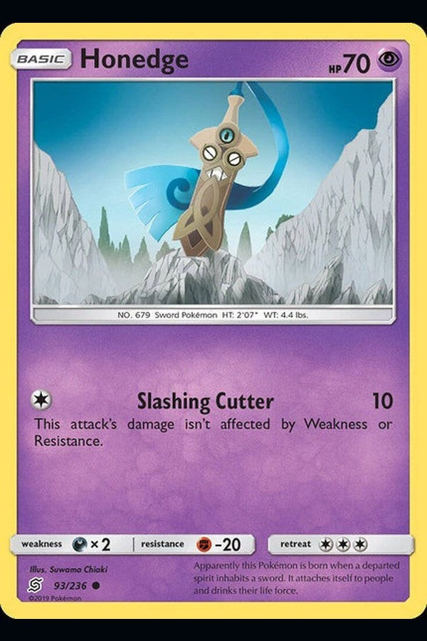 093/ 236 Honedge - Common Reverse Holo - Collectible Madness