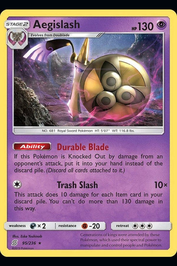 095/ 236 Aegislash - Holo Rare Reverse Holo - Collectible Madness