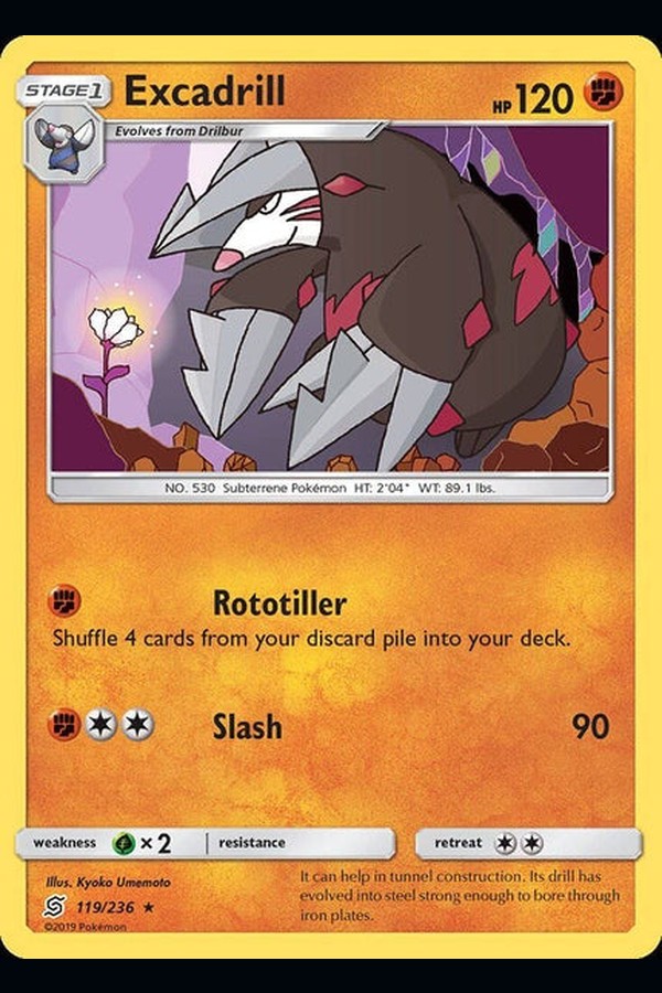 119/ 236 Excadrill - Rare - Collectible Madness