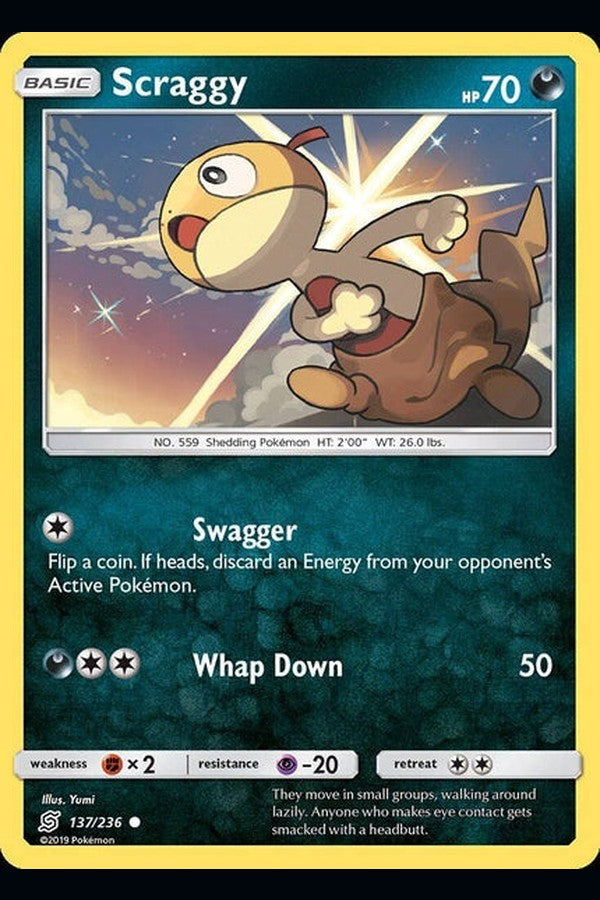 137/ 236 Scraggy - Common - Collectible Madness