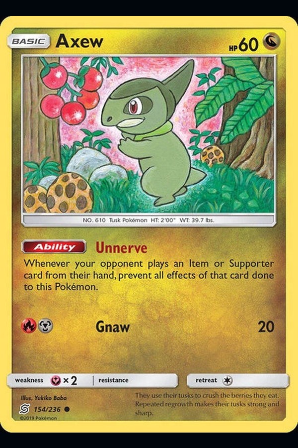 154/ 236 Axew - Common - Collectible Madness