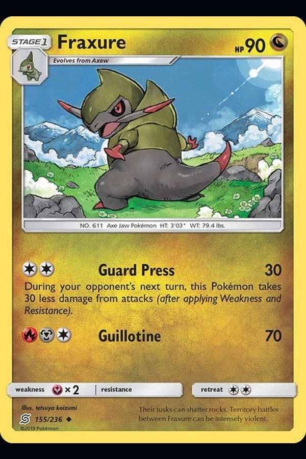 155/ 236 Fraxure - Uncommon - Collectible Madness