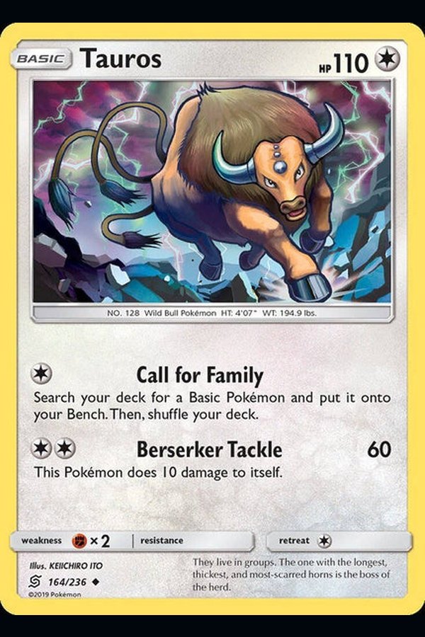 164/ 236 Tauros - Uncommon - Collectible Madness