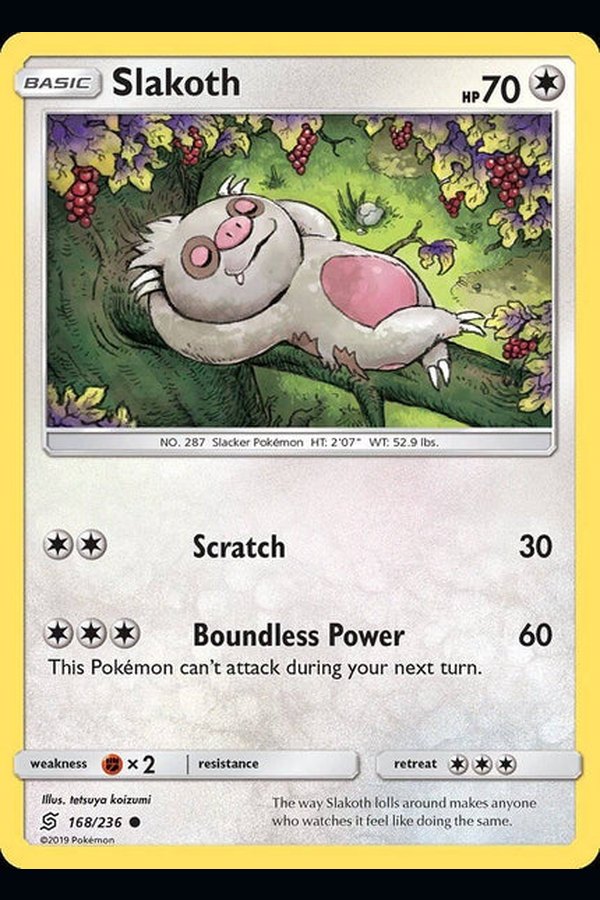 168/ 236 Slakoth - Common - Collectible Madness