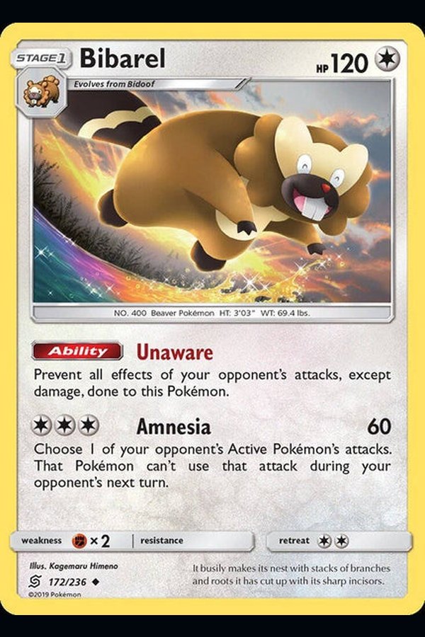 172/ 236 Bibarel - Uncommon - Collectible Madness