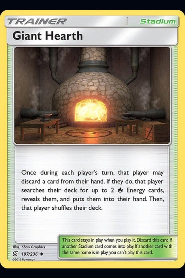 197/ 236 Giant Hearth - Uncommon Reverse Holo - Collectible Madness
