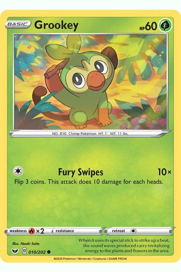 010 / 202 Grookey - Common - Collectible Madness