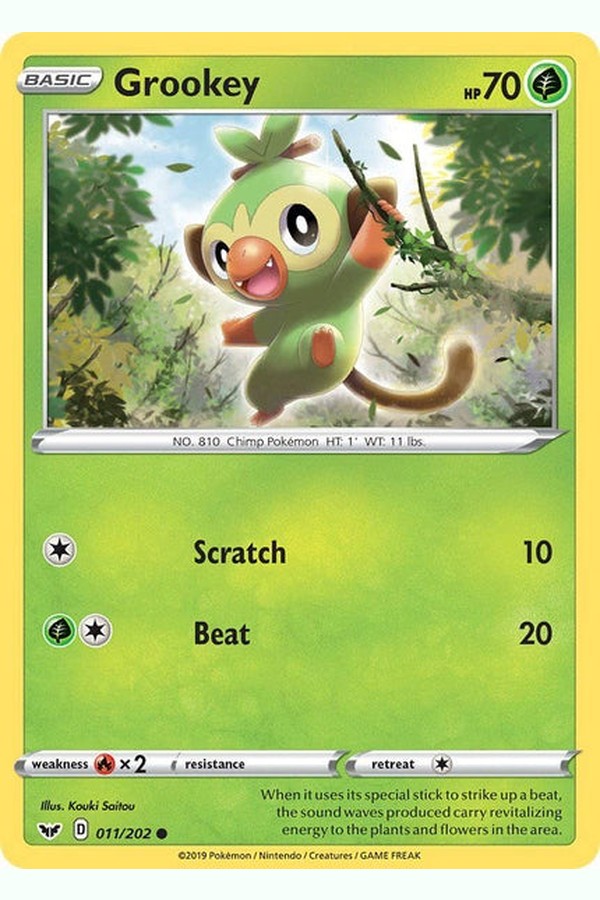011 / 202 Grookey - Common - Collectible Madness
