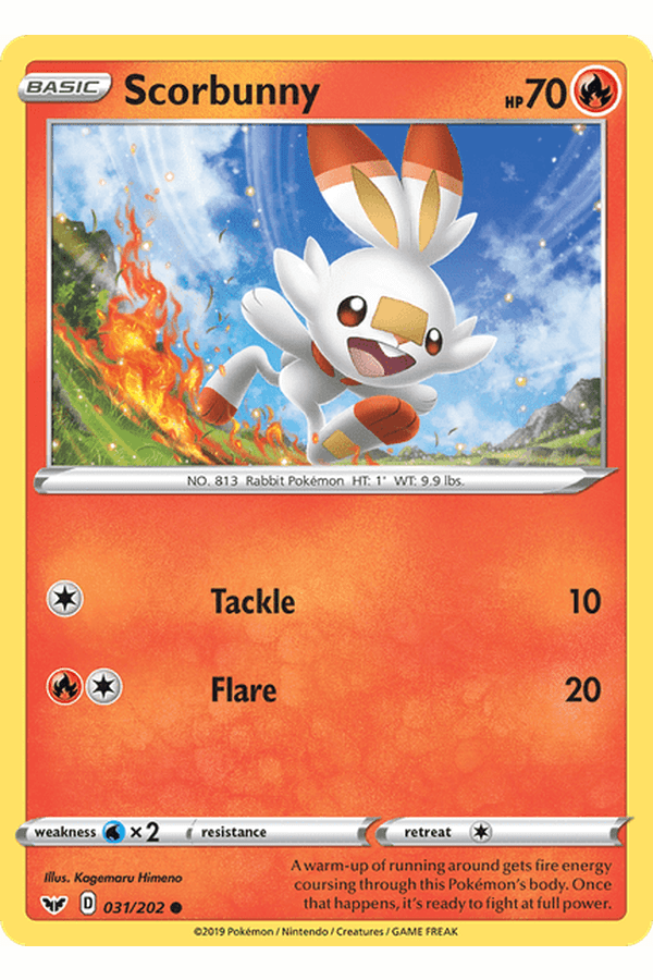 031 / 202 Scorbunny - Common - Collectible Madness