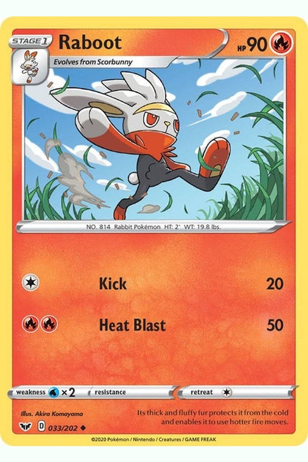 033 / 202 Raboot - Uncommon - Collectible Madness