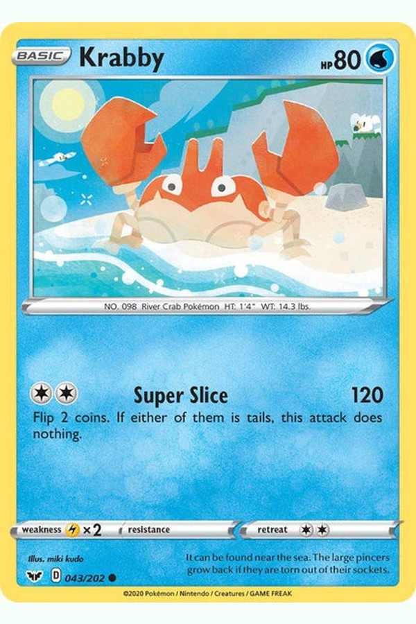 043 / 202 Krabby - Common - Collectible Madness