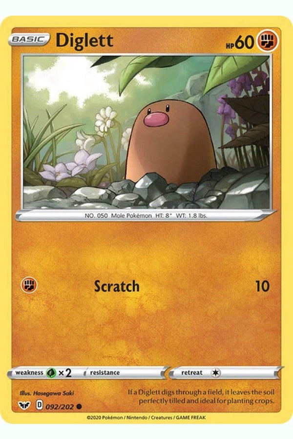 092 / 202 Diglett - Common - Collectible Madness