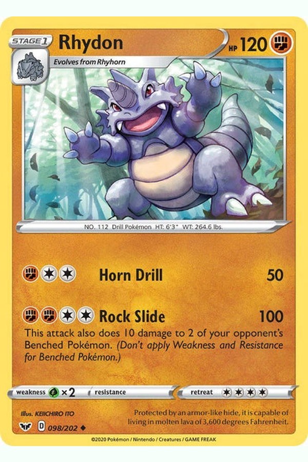 098 / 202 Rhydon - Uncommon - Collectible Madness