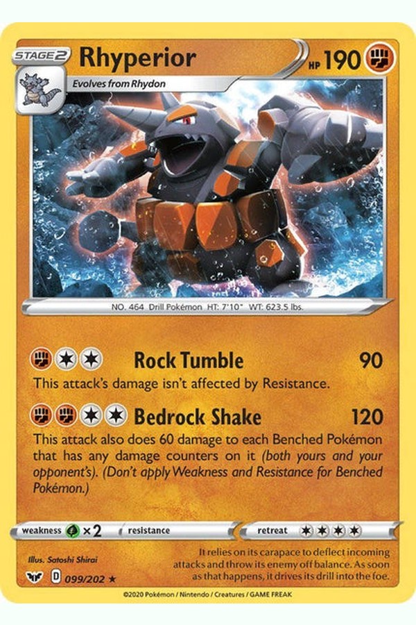 099 / 202 Rhyperior - Rare Holo - Collectible Madness