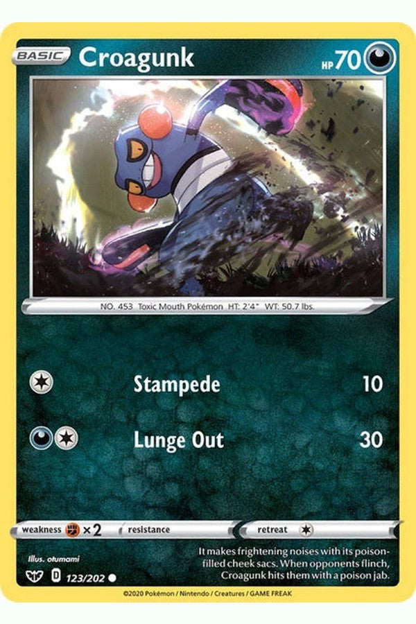 123 / 202 Croagunk - Common - Collectible Madness